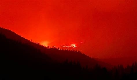 Photo Of Mckinney Fire From Klamath River Before Residents Evacuated The Area