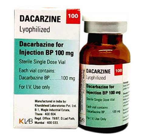 Mg Dacarbazine For Injection At Rs Vial Dacarbazine Injection