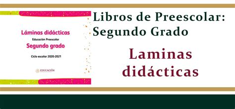 Láminas didácticas de 2º de preescolar SEP CONALITEG 2024