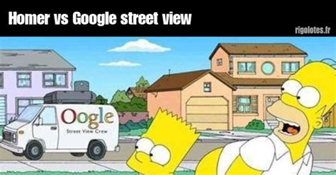 Homer Vs Google Street View Blagues Et Les Meilleures Images Dr Les