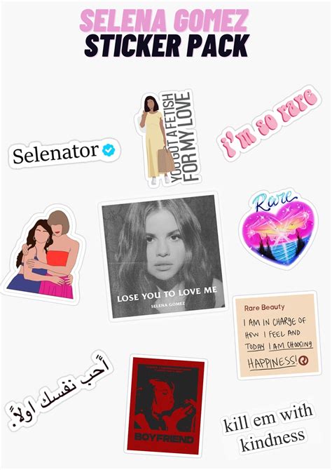 Selena Gomez Sticker Pack