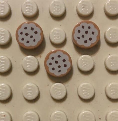 Lego Cookie Lot3 Lego Minifig 1x1 Round Flat Tan Tile Girl Friends