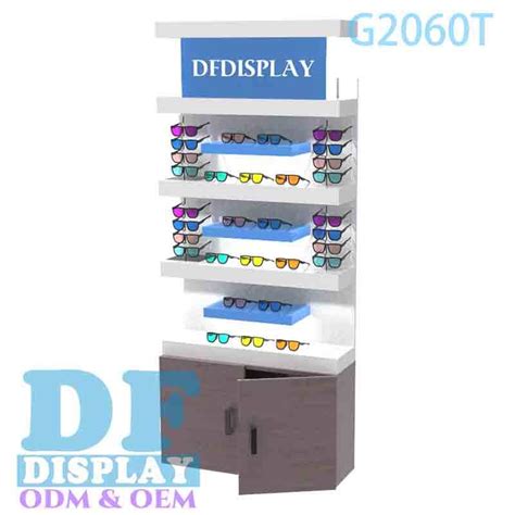 Sunglasses Display Cabinets Floor Wood Sunglasses Display Rack For