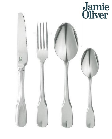 Jamie Oliver Stainless Steel Cutlery Set 16 Piece 4 Person Farmhouse