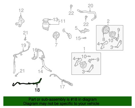 Lexus Power Steering Return Hose Oem Parts Online