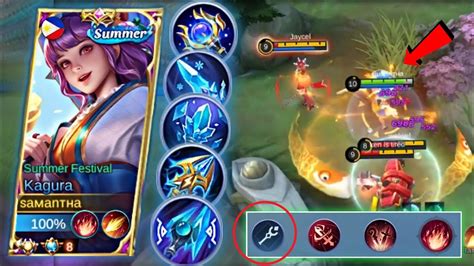 Kagura Blue Build Unexpected Damage New Talent Set 2022 Mobile