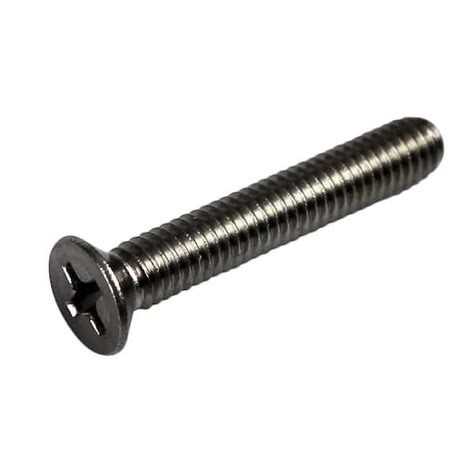 Everbilt 8 32 X 1 In Phillips Flat Head Stainless Steel Machine Screw 100 Pack 802892 The