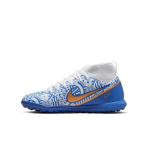 Nike Junior Superfly Club CR7 IC Indoor Shoes White/MetallicCopper ...