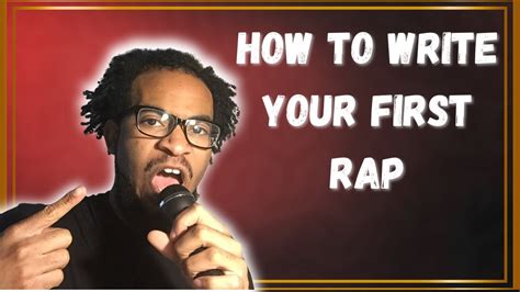 How To Write Your First Rap Lyrics Learning It My Way Youtube