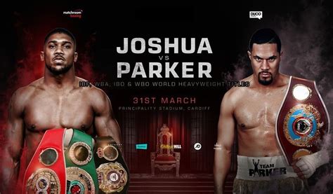 Anthony Joshua Vs Joseph Parker Live Fight Stream Joshua Vs Parker Live