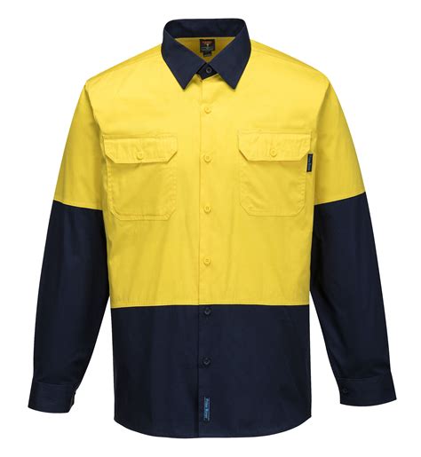 Northrock Safety Mens Cotton Drill Work Shirts Breathable Work