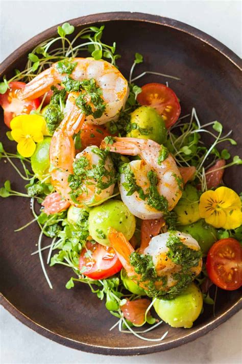 Mexican Style Shrimp Avocado Salad Green Healthy Cooking