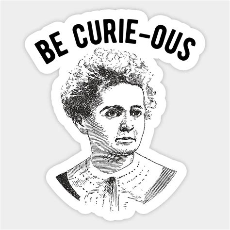 Marie Curie Women In Science Feminist By Codeclothes Science Stickers