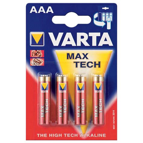 Varta Max Tech Aaa Triple A Alkaline High Tech Volt V Batteries