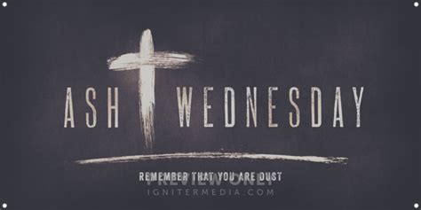 Ash Wednesday Print Ready Horizontal Banners Igniter Media