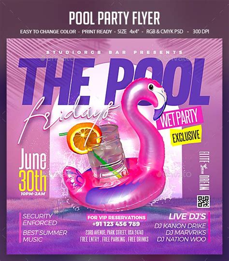 Pool Party Flyer