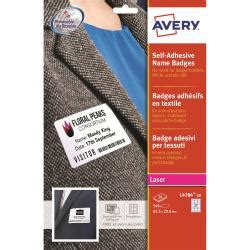 Avery Name Badge Labels Laser Self Adhesive 316731 Name Badges