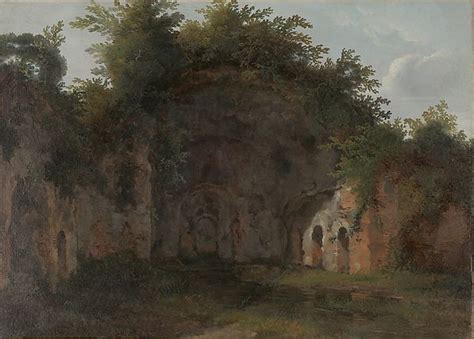 French Painter The Nymphaeum Of Egeria Valle Della Caffarella Near