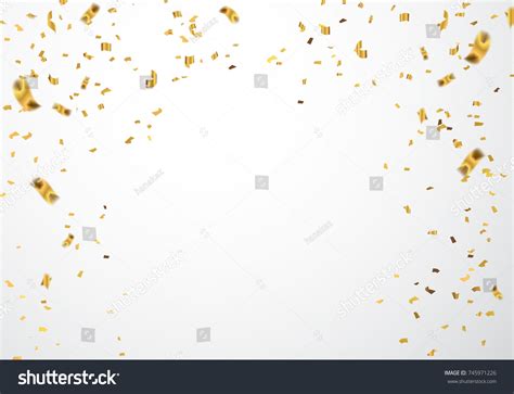 Abstract Background Party Celebration Gold Confetti Stock Vector ...