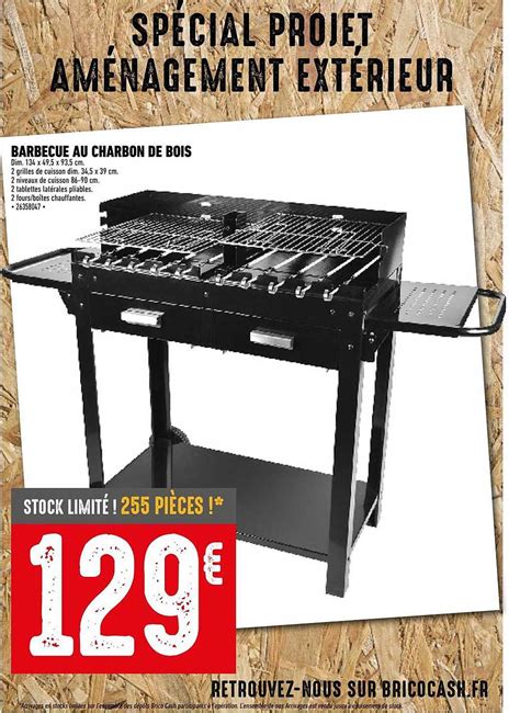 Promo Barbecue Au Charbon De Bois Chez Brico Cash ICatalogue Fr