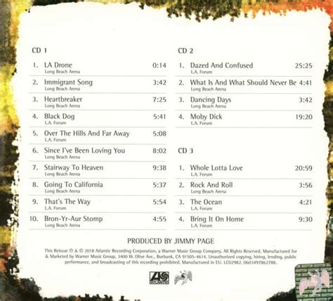 Led Zeppelin How The West Was Won 3 CDs Jpc De