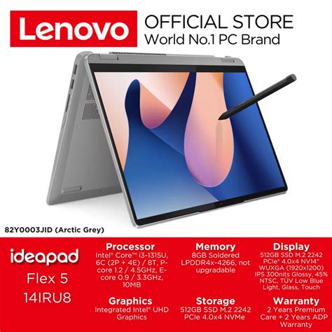 Jual Lenovo Ideapad Flex Iru Xid Wuxga Core I Gen Gb Gbssd