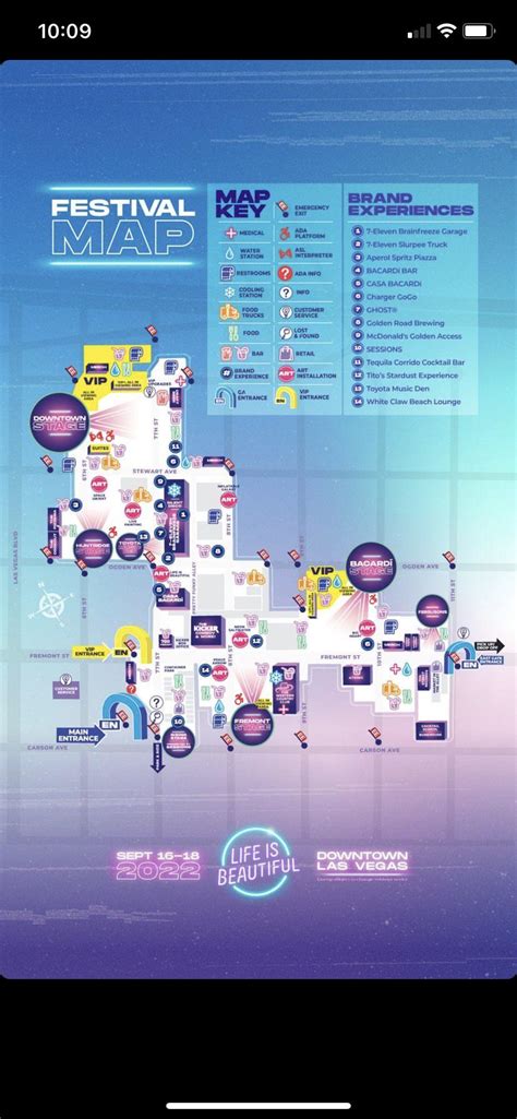 2022 Life is Beautiful Festival Map : r/lifeisbeautifulLV