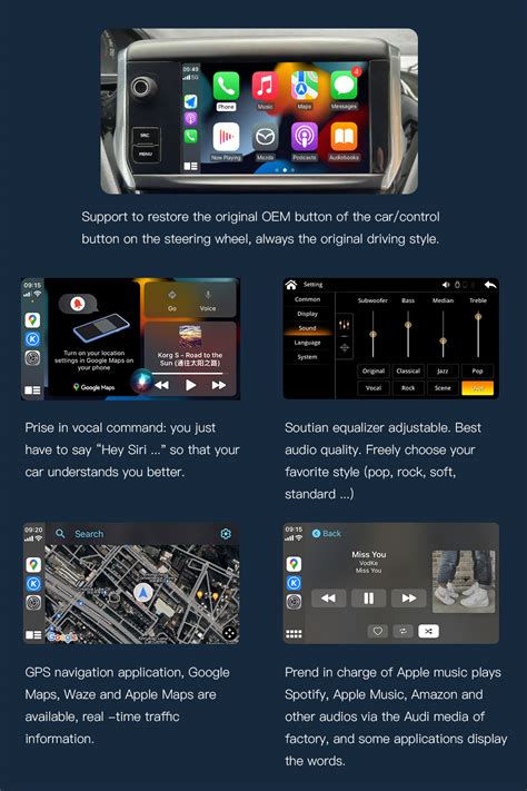 Carabc Wireless Apple Carplay Android Auto Solution For Peugeot Citroen