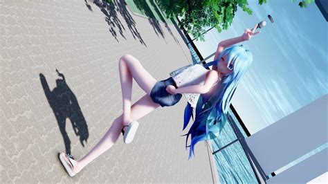 【mmd】「deep Blue Townへおいでよ」4k60fps ．初音ミク 【camera Dl】 Youtube