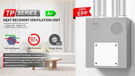 Whole House Fresh Air Auto Bypass Mvhr Heat Recovery Hrv Epp