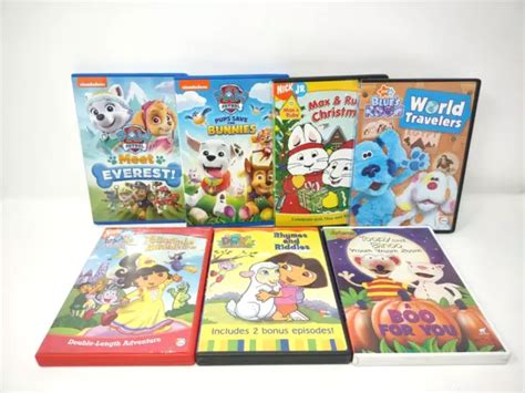 Nick Jr Nickelodeon Dvd Lot Of Max Ruby Paw Patrol Dora The