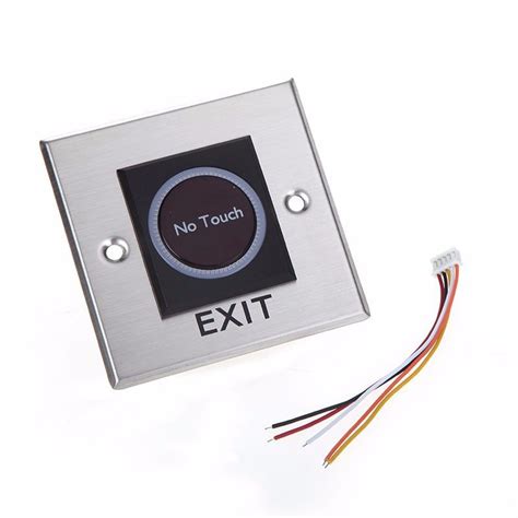 Stainless Steel Infrared No Touch Contactless Door Release Exit Button