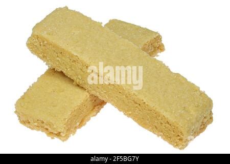 Scottish Shortbread Isolated On White Background Stock Photo Alamy