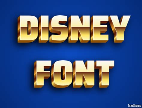 Disney Font Text Effect and Logo Design Font