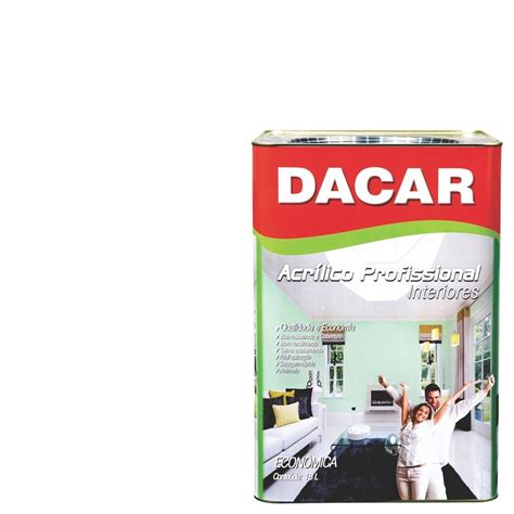 Tinta Acrílica Dacar Fosco Profissional 18 L Branco Submarino