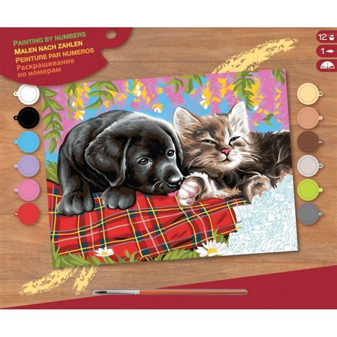 Sequin Art Friends Large Painting By Numbers Craft And Hobbies From