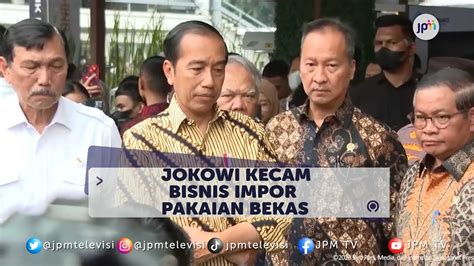 Bareskrim Polri Dan Kemendag Hentikan Impor Pakaian Bekas YouTube