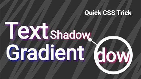 How To Make Text Shadow Gradient Quick Css Trick Gradient Text