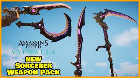 Assassin S Creed Valhalla New Sorcerer Weapon Pack Mindovermetal English