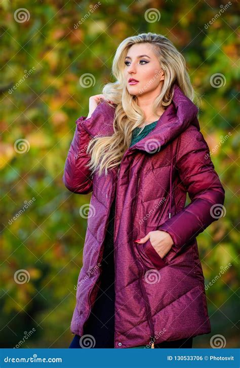 Girl Fashionable Blonde Walk Autumn Park Jackets Everyone Should Have