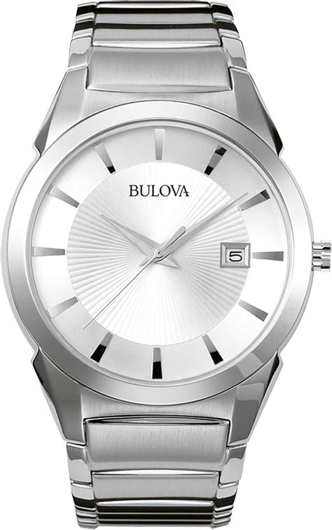 Reloj Bulova Classic Quartz Para Hombre Acero Inoxidable Tono Plateado