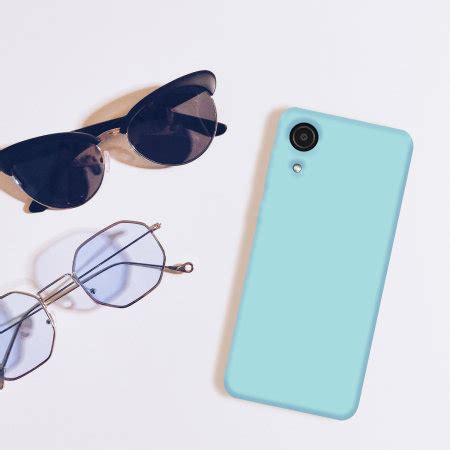 Olixar Samsung Galaxy A Core Soft Silicone Case Pastel Blue