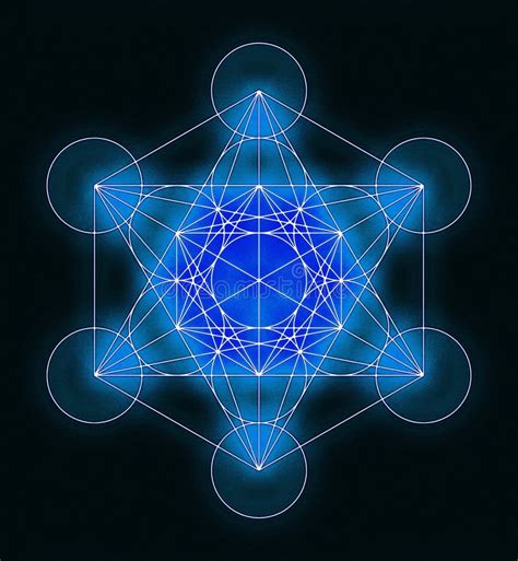 Metatron S Cube Symbol Stock Illustration Illustration Of Archangel