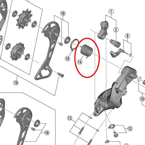 Shimano Rear Derailleur P Tension Spring Y Fa Y Pv Y Xd