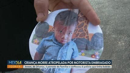 Criança de 2 anos morre atropelada por motorista bêbado e sem CNH em