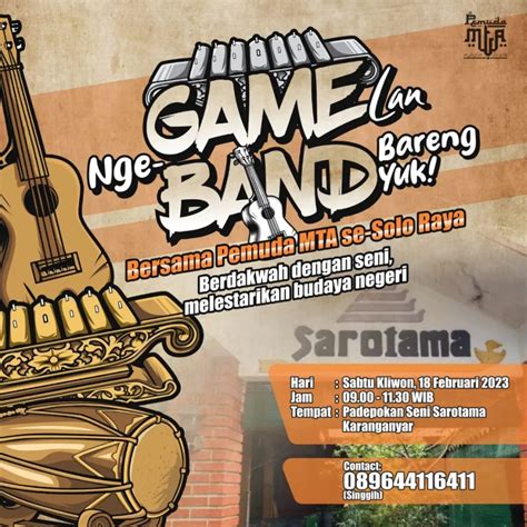 NgeGamelan Dan Ngeband Bareng Bersama Pemuda MTA Solo Raya AtmaGo