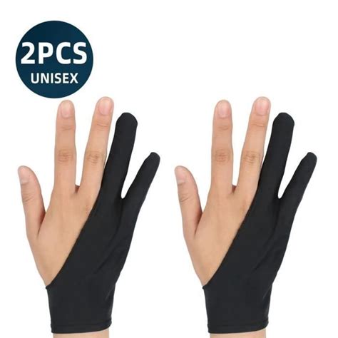 Gants De Stylet Deux Doigts Pour Tablette De Dessin Cran Capacitif