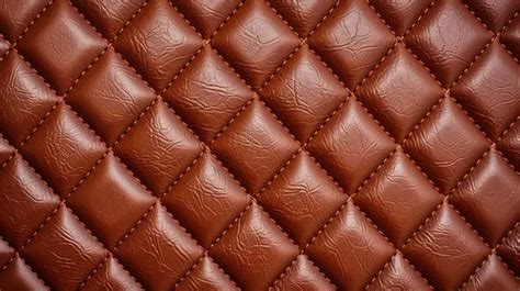 Exquisite Dark Brown Genuine Leather Texture Background Leather