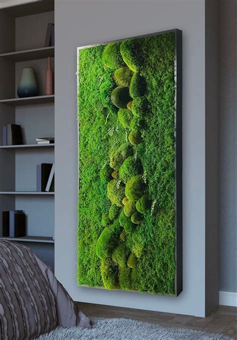 Moss Wall Art Preserved Moss Decor Plant Wall Moss Art Statement