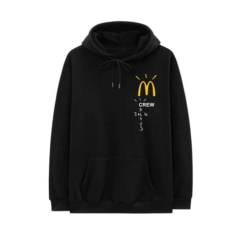 Cactus Jack Mcdonalds Crew Hoodie Travis Scott Merch